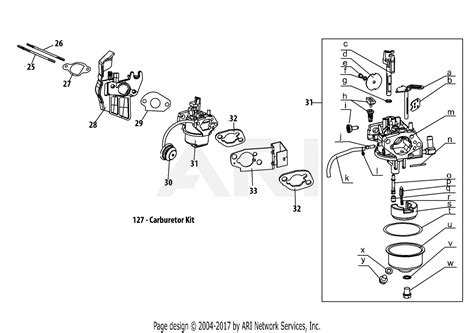 MTD 31A-63BD706 (2015) Parts Diagram for 170-SU Carburetor