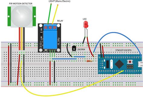 Pir Sensor Circuit Diagram Using Microcontroller