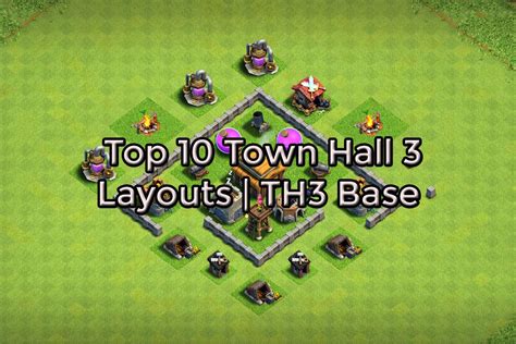 Top 10 Town Hall 3 Layouts | TH3 Base | Clash of Clans 2023. Useful for ...