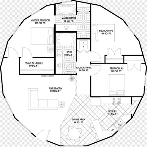 House plan Floor plan Bedroom Roundhouse, interior design, angle ...