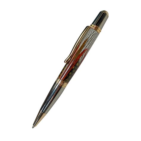 Sierra Twist Feather Pen Blanks - Grass - Fine Turnings Custom Pen Blanks