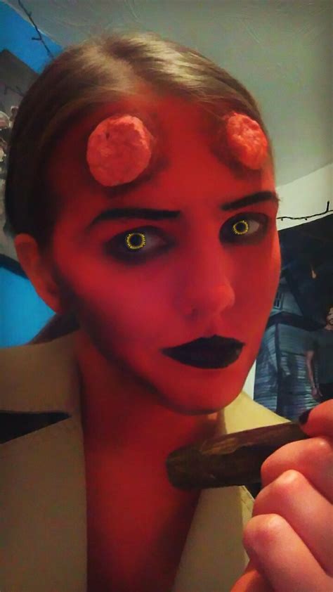 Female Hellboy makeup :) : r/cosplayers