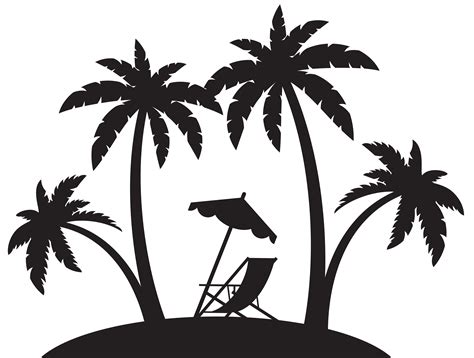 Beach Palm Tree Clip Art