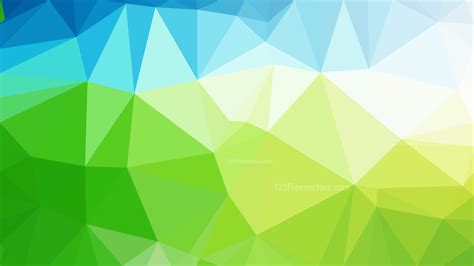 Abstract Blue and Green Polygonal Background Design Vector Image