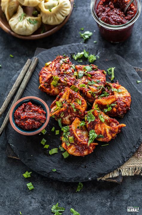 Schezwan Paneer Momos - Cook With Manali