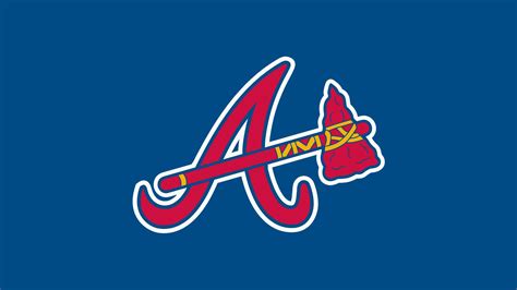 Braves Letter A With Blue Background HD Braves Wallpapers | HD ...