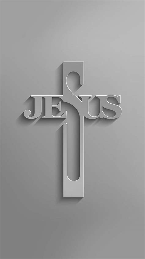 Download Stylised Cross Jesus Phone Wallpaper | Wallpapers.com