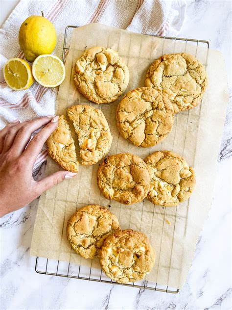 Lemon and White Chocolate Cookies - Tasting Thyme | Recipe | White ...