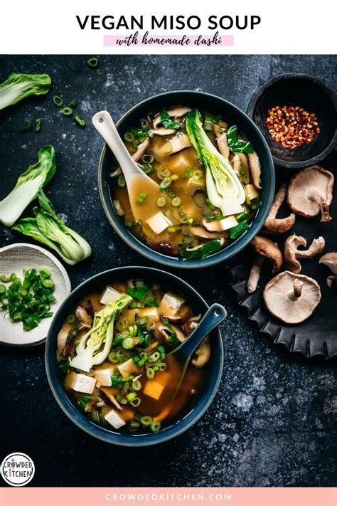 Vegan Miso Soup - Crowded Kitchen