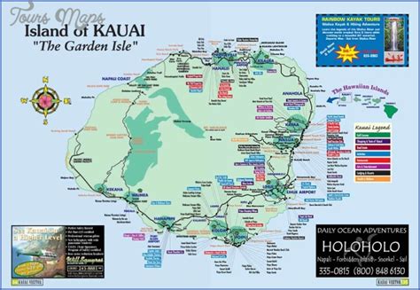 Kauai Hiking Map - ToursMaps.com