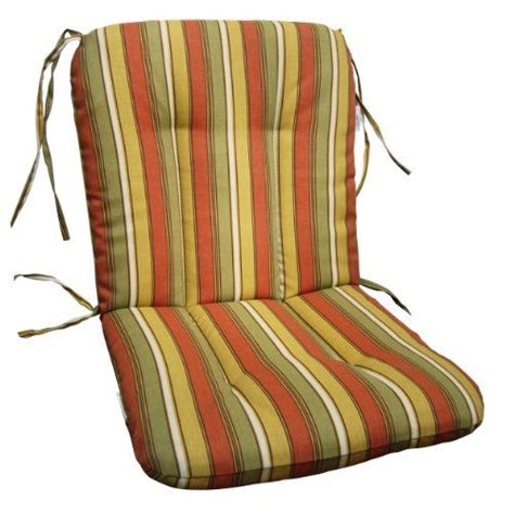 Wrought Iron Chair Cushion-Tropical Palm Stripe Ochre LSP Casual Indoor ...