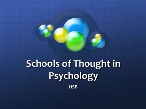 PPT - Schools of Thought in Psychology PowerPoint Presentation, free ...