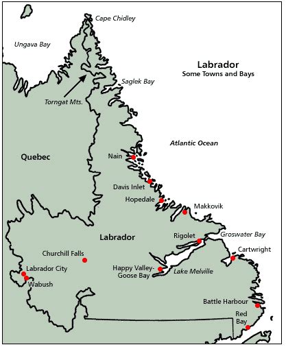 Map Of Newfoundland And Labrador | Color 2018