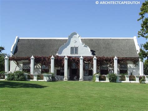 CAPE DUTCH ARCHITECTURE HISTORY | CAPE TOWN PLANS & GARDENS