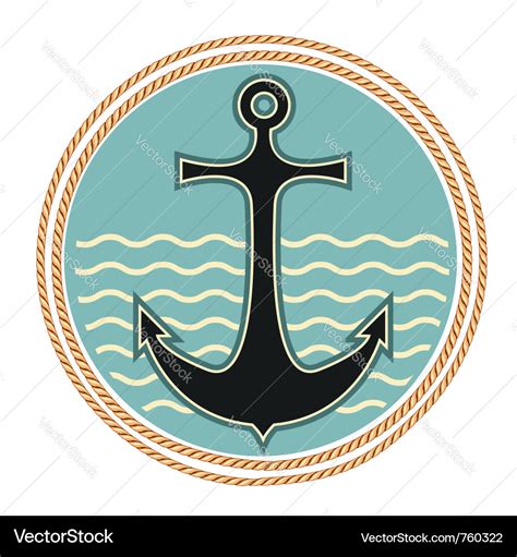 Nautical anchor symbol Royalty Free Vector Image