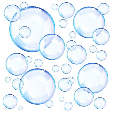 Sticker Transparent blue soap bubbles - PIXERS.US | Soap bubbles ...