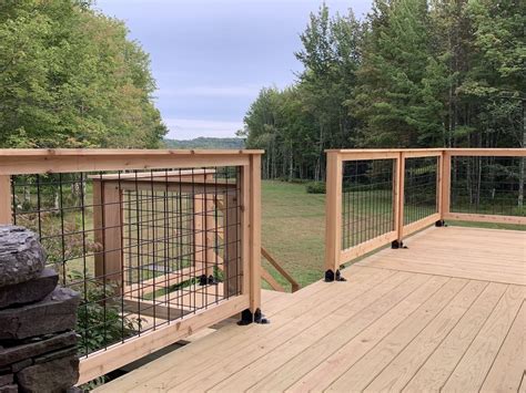 Woven Wire Deck Railing | Railing Design Construct