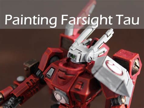 How to paint Farsight Enclaves Tau -- Painting Tutorial - YouTube