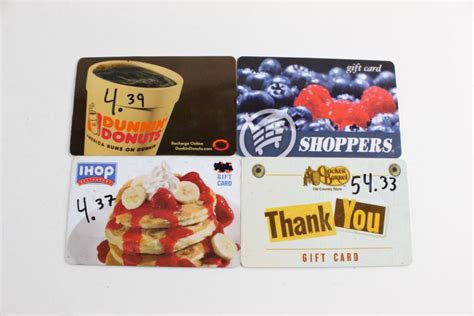 Cracker Barrel And Other Gift Cards, $87.90, 4 Pieces | Property Room