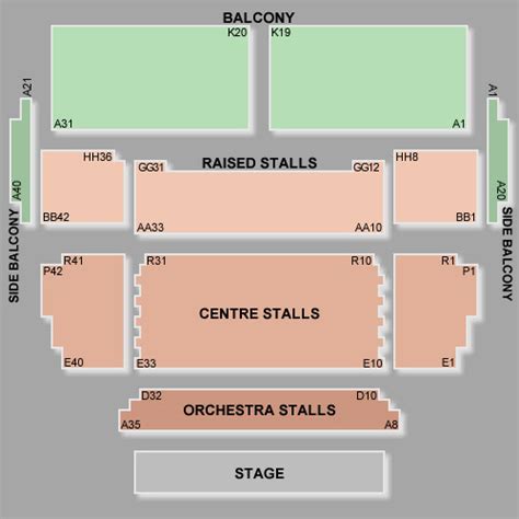 Perth Concert Hall | Seating Plan, view the seating chart for the Perth ...