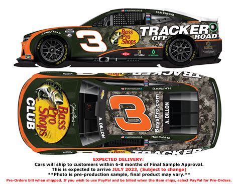 Austin Dillon 2023 Bass Pro Shops 1:64 Nascar Diecast