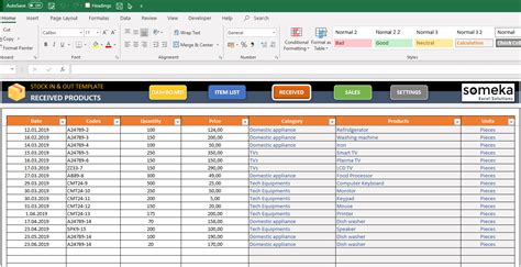 Excel Spreadsheet Template For Tracking Stocks