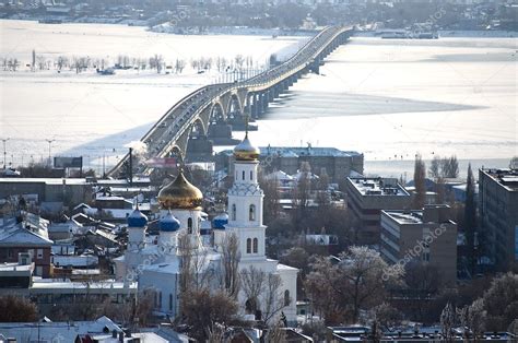 The Volga River. City of Saratov. ⬇ Stock Photo, Image by © ruskpp #8607412