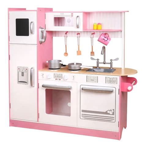 Cocina Infantil Juguete De Madera P/niña Con Horno Y Nevera | Envío gratis