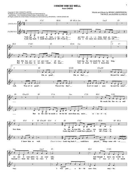 I Know Him So Well | Sheet Music Direct