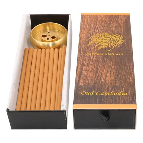 Bakhoor BoSidin - Cambodian Oud Bakhoor Incense Sticks 30g with Copper ...