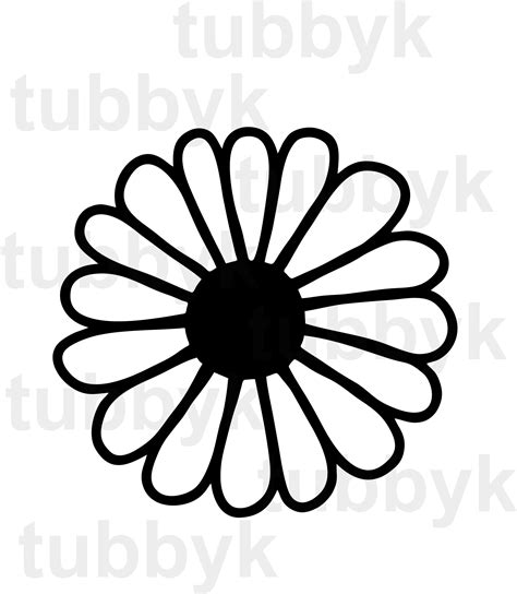 SVG, Daisy SVG, Flower SVG, Silhouette, Cricut, Vector, Digital File ...