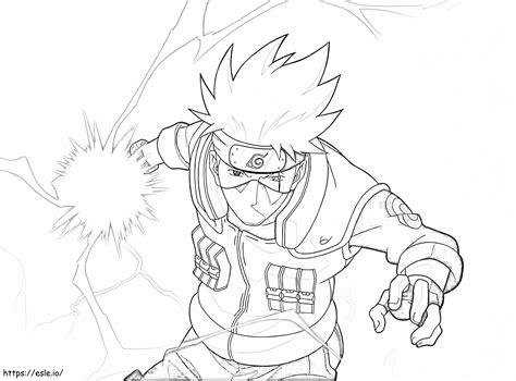 Naruto Kakashi Chidori Coloring4Free.Com_ coloring page