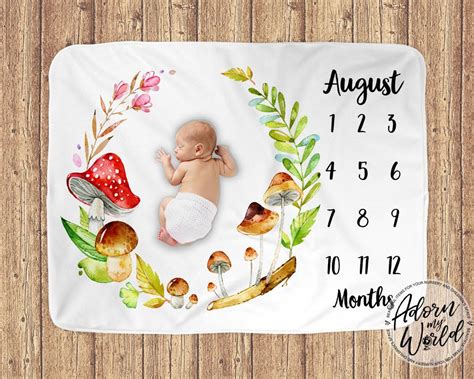 Milestone Blanket Monthly Milestone Blanket Month Blanket | Etsy | Baby ...