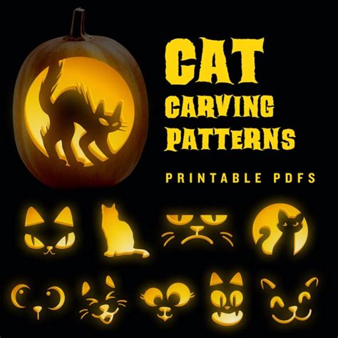 Cat Pumpkin Carving Patterns