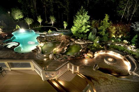 Ultimate Luxury Pool & Backyard in Potomac, MD - Land & Water Design, Inc.