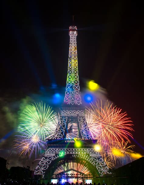 Fireworks at the Eiffel Tower in Paris France - Khaleej Mag