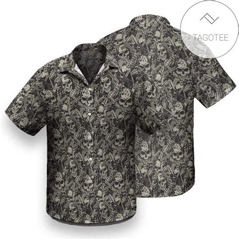 Hawaiian Aloha Shirts Gun Lover Collection V For Men’s and Women’s – Meteew