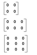 Zero matrix in Discrete mathematics - javatpoint