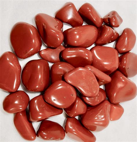 Red Jasper Tumbled Stones | Grounding + Strength + Vitality + Protection