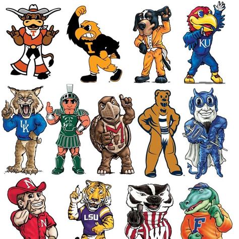 College Mascots! Reminds me of college days...the good days! | Mascot ...