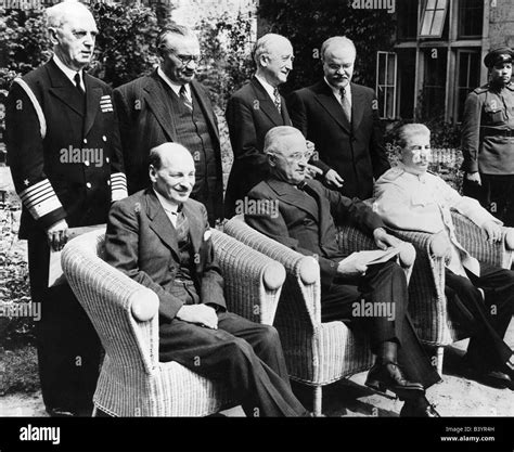 events, Second World War / WWII, conferences, Potsdam Conference Stock ...