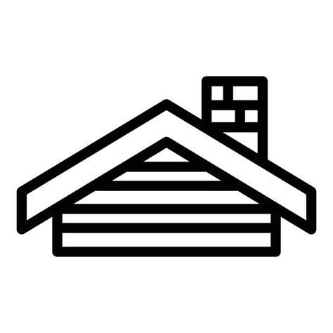 House roof icon outline vector. Home roofer 15219125 Vector Art at Vecteezy