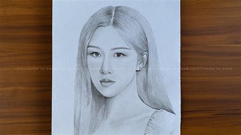 Easy drawing Rośe BlackPink | pencil sketch tutorials for beginners ...