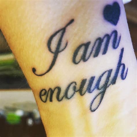 101 Amazing I Am Enough Tattoo Designs You Need To See! | Outsons | Men ...