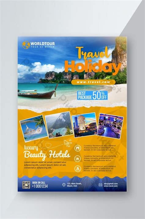 Travel Package Flyer Template | PSD Free Download - Pikbest | Travel ...