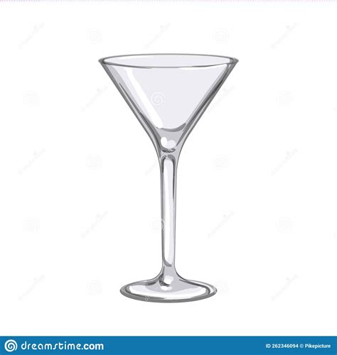 Restaurant Cocktail Glasses Cartoon Vector Illustration Stock ...