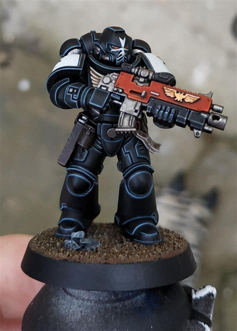 Black templar intercessor done! C&C Welcome as always : Warhammer40k ...