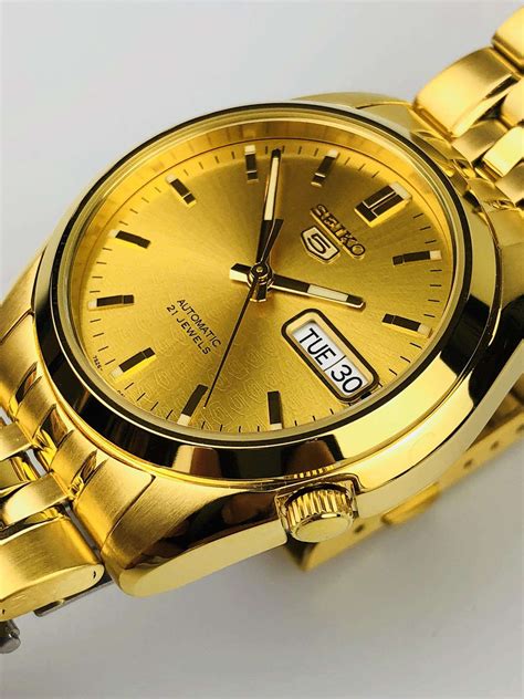 Seiko 5 Gold Watch