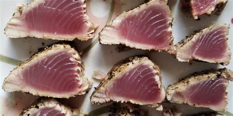 Cajun Style Pan Seared AHI Blackfin Tuna - Helpful Captain