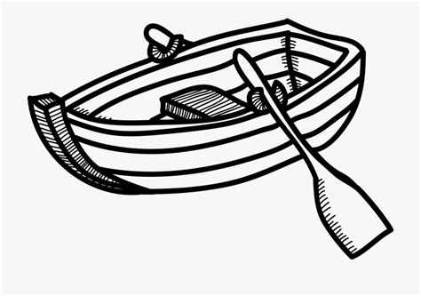 barco en blanco y negro - Clip Art Library